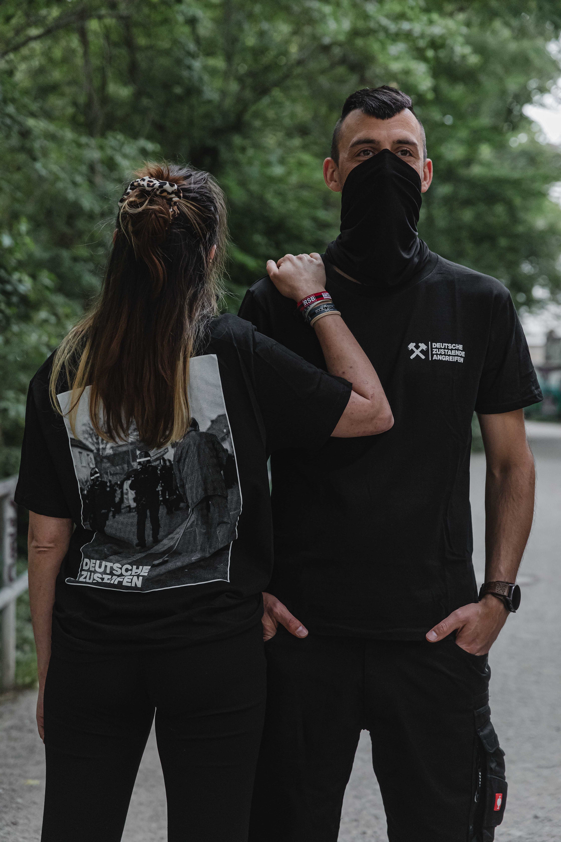 unisex shirt "deutsche zustaende angreifen"