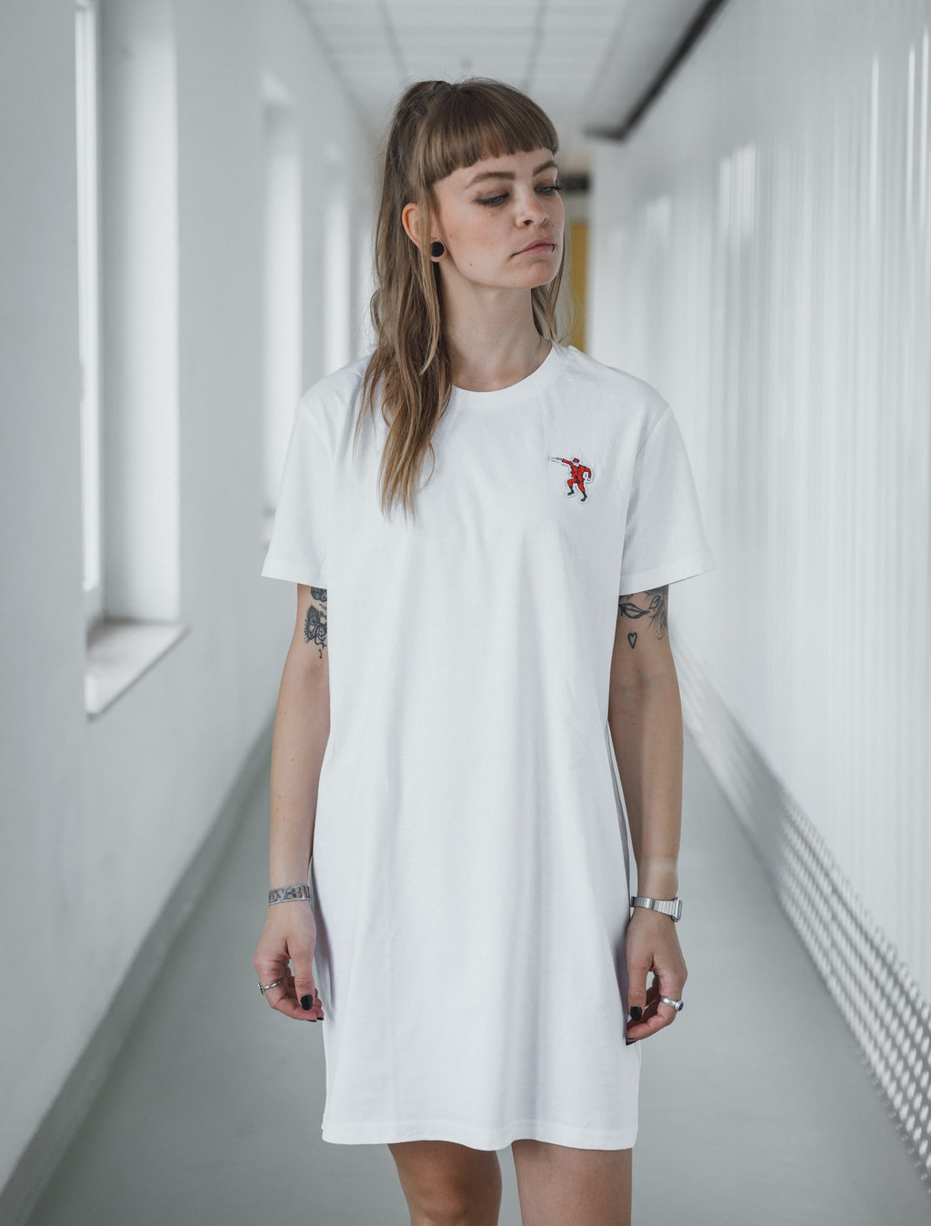 kleid "Dolchstoßer" - white (KNFRNT)