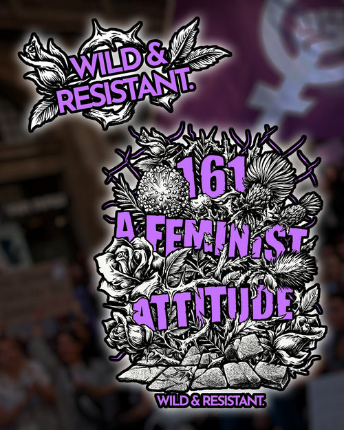 oversized Shirt „a feminist attitude“ natural raw