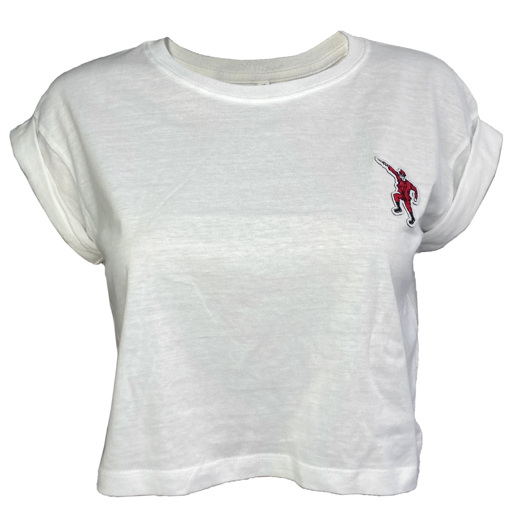 crop-top "Dolchstoßer" - white (KNFRNT)