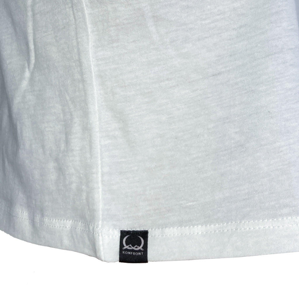 crop-top "Dolchstoßer" - white (KNFRNT)