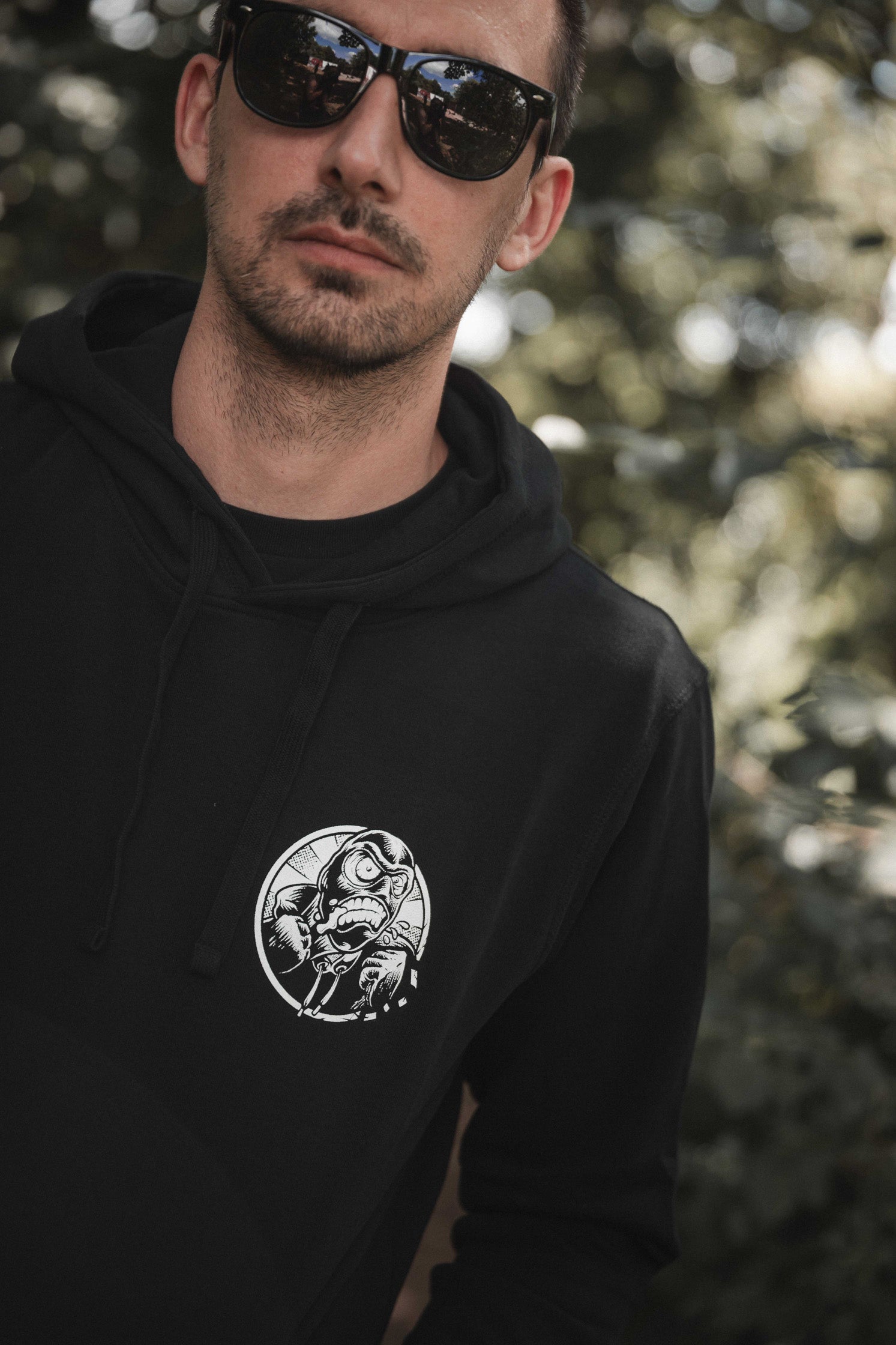 unisex hoodie "angry antifascist"