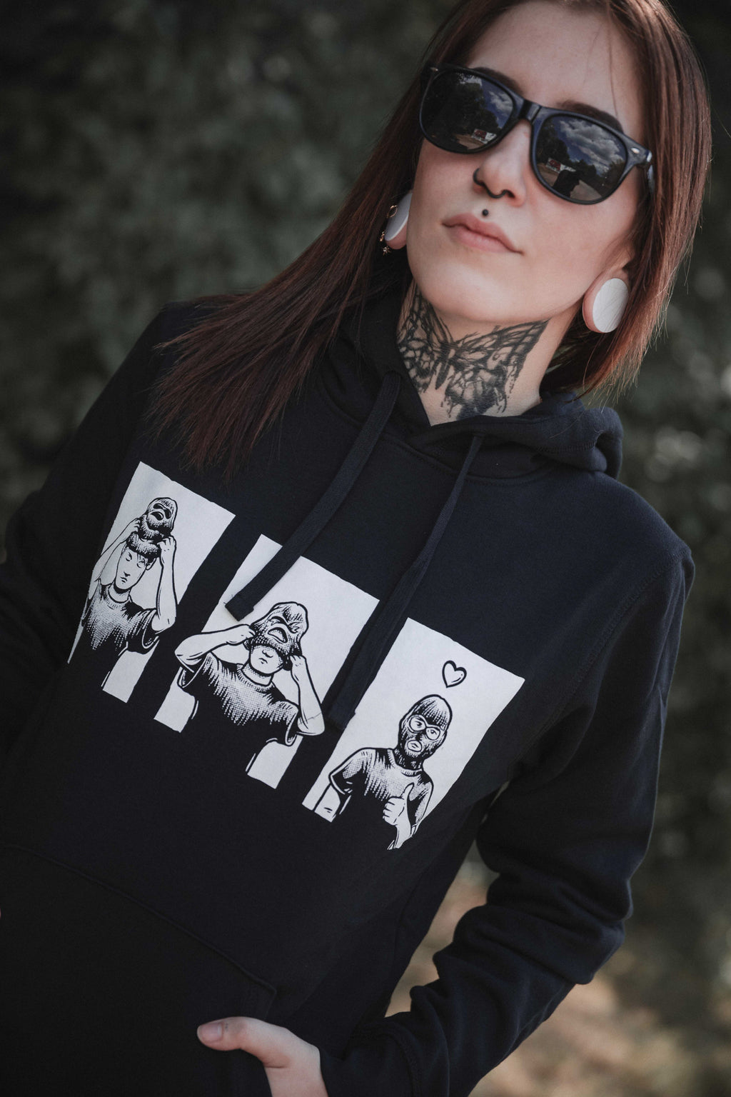 unisex hoodie "balaclava"