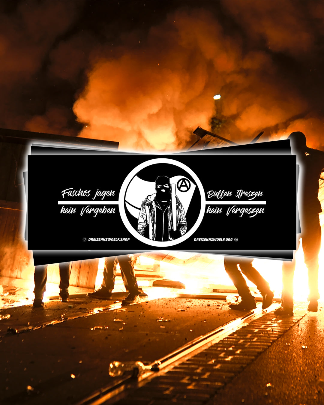 sticker "kein vergeben - kein vergeszen"