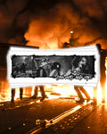 sticker "love riots hate cops" white