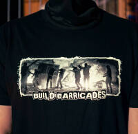 Shirt &quot;barricades&quot; - black unisex L