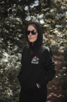 Hoodie &quot;Angry Cats Against Fascists&quot; unisex 3XL