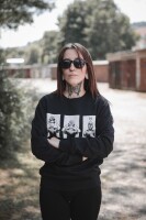 Sweater &quot;Balaclava&quot; - black unisex L